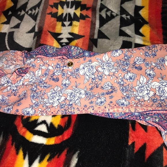 XL woman’s floral boho tunic blouse - Picture 5 of 5